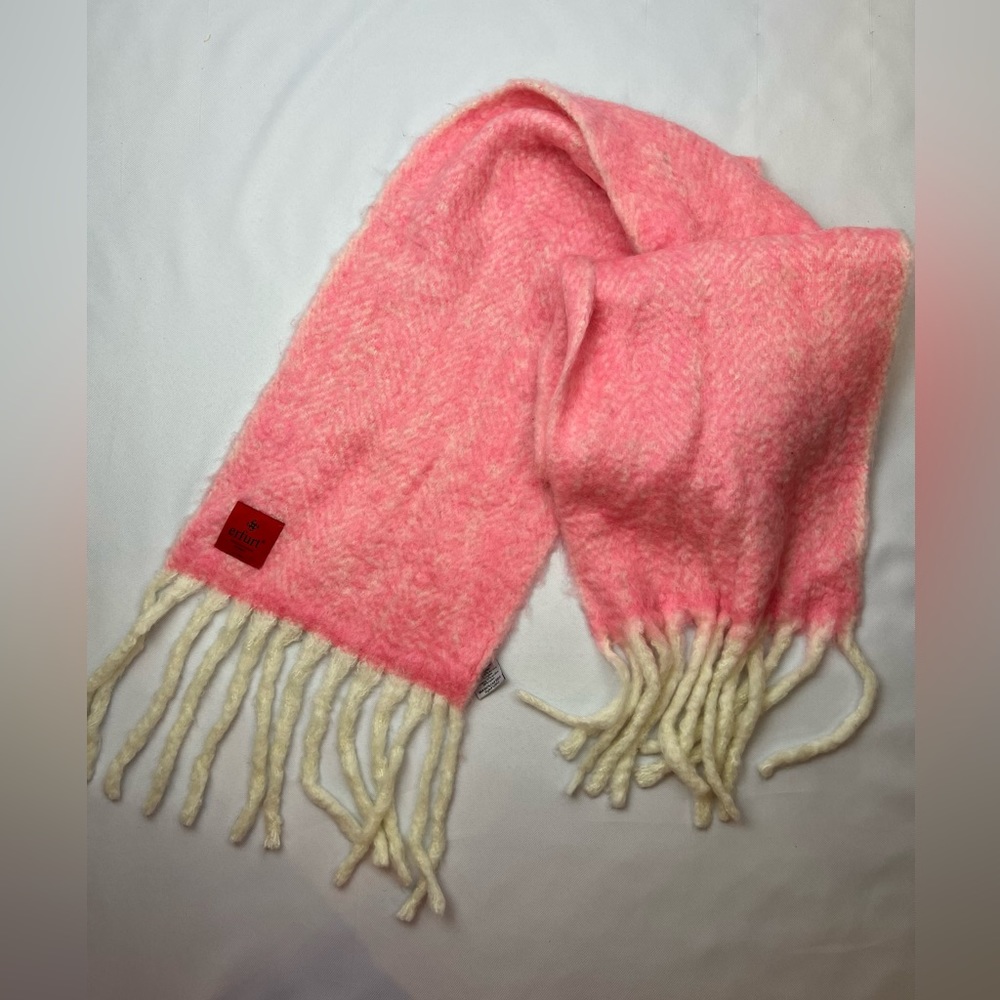 Anthropologie Erfurt Denmark pink wool blend Scarf